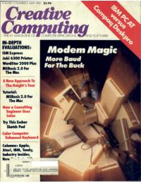 Creative Computing - 1985/05
