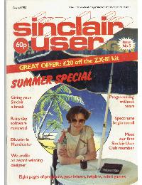 Sinclair User Magazine - 1982/08
