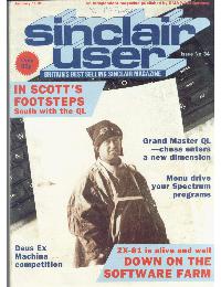Sinclair User Magazine - 1985/01