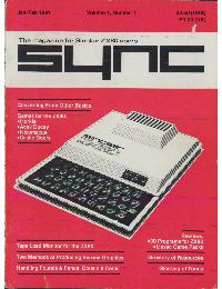 Sync - The magazine for Sinclair ZX80 users - Volume_1_Number_1