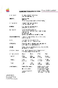 Macintosh Plus Specifications