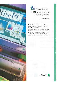 Acorn - Data Sheet 1 ARM processors: a growing family