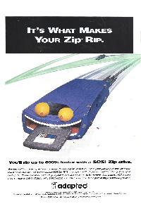 Adaptec - It's what makes your Zip rip.