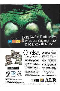 Advanced Logic Research - ALR - Being No.3 in Pentium Pro Selvers, our desktops have to be a step ahead too.