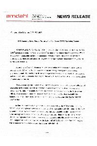 Amdahl Corp. - OSI Protocols Being Ported TO Amdahl's Mainframe UNIX Operating System