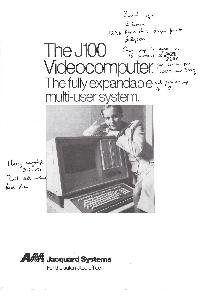 AM International Jacquard Systems - The J100 VideoComputer