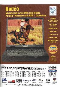 Amstrad - Rodéo Now Available w/233MHz Intel Mobile Pentium Processor with MMX Technology