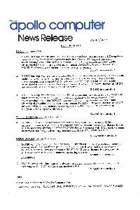 Apollo Computer - Pricing Sheet DN300 Configuration