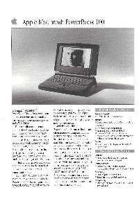 Apple Computer Inc. (Apple) - Apple Macintosh PowerBook 100