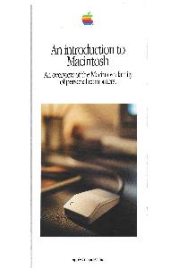 Apple Computer Inc. (Apple) - An introduction to Macintosh - An overview of the Macintush family ofpersonal computers.