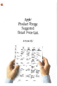 Apple Computer Inc. (Apple) - Apple Product Range Suggested Retail Price List. Autumn 87