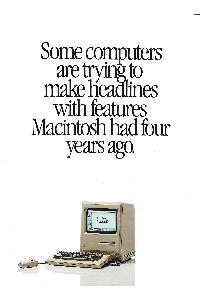 Apple Computer Inc. (Apple) - Some computers are trying to make headline with features Macintosh had four years ago.
