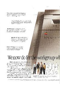 Apple Computer Inc. (Apple) - We now do for the workgroup what the Macintosh did for the desktop