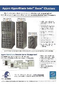 Appro - Appro HyperBIade Intel Xeon Clusters