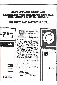 AT&T Information System - AT&T's new 6500 system will relentlessly push, pull,juggle and trade information among mainframes.