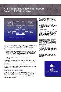 AT&T Information System - AT&T Information Systems Network DataKit@ II VCS Interface