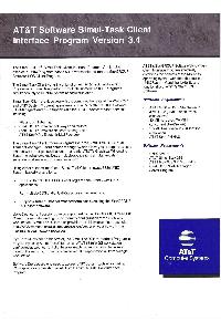 AT&T Information System - AT&T Software Simul-Task Client Interface Program Version 3.4