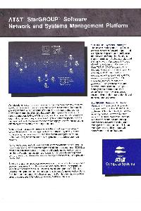 AT&T Information System - AT&T StarGROUP Software Network and Systems Management Platform