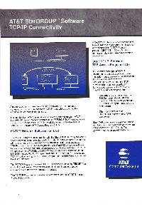 AT&T Information System - AT&T StarGROUPTM Software TCP/IP Connectivity