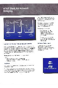 AT&T Information System - AT&T StarLAN Network Bridging