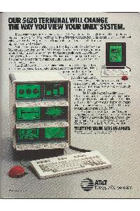 AT&T Information System - Our 5620 terminal will change the way you view your Unix System