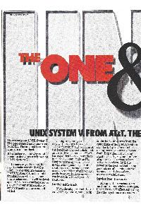 AT&T Information System - The One And Only Unix System V. From AT&T. The standard bearer.