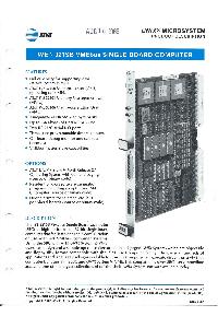 AT&T Information System - WE 321SB VMEbus Single board computer