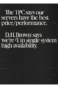 AT&T Information System - The TPC says our servers have the best price/performance.
