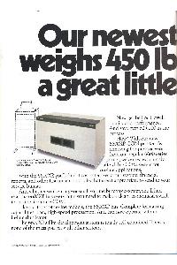 Bell & Howell - Our newest COM printer weighs 450 lbs. less, and has a great little figure