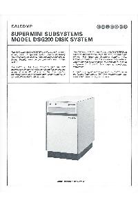 Calcomp (California Computer Products) Inc. - Supermini Subsystems Model DSG200 Disk System