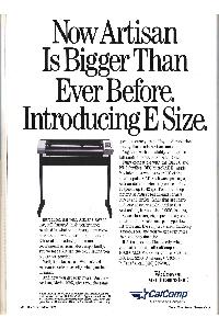 Calcomp (California Computer Products) Inc. - Now Artisan Is Bigger Than Ever Before. Introducing E Size.