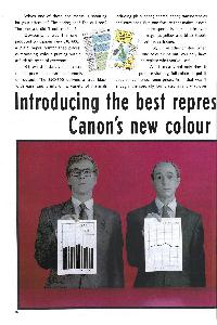 Canon - Introducing the best representative for your company. Canon's new colour Bubble Jet printer.
