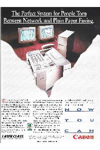 Canon - The Perfect System for People Torn Between Network and Plain Paper Faxing.