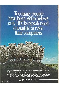 Control Data CD - Too many people have been led to believe only DEC is experienced enough to service their computers.