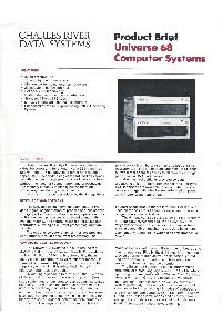 Charles River Data Systems - Universe 68 Computer Systems