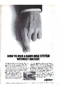 Cipher Data Products - How to run a hard disk system without backup.