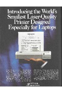 Citizen - Introducing the World's Smallest Laser-Quality Printer Designed Especially for Laptops