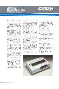 C-ITOH - ProWriter 8510/1550 S+NLQ
