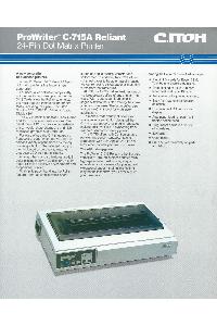 C-ITOH - ProWriter C-715A 24pin Dot Matrix Printer