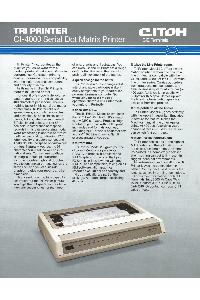 C-ITOH - Tri Printer CI-4000 Serial Dot Matrix Printer