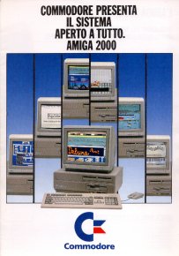 Commodore presenta il sistema aperto a tutto. Amiga 2000.