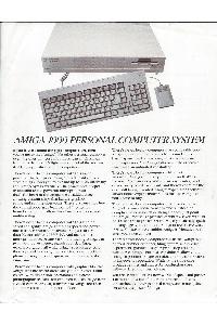 Commodore Business Machines - Amiga 1000 Personal Computer System