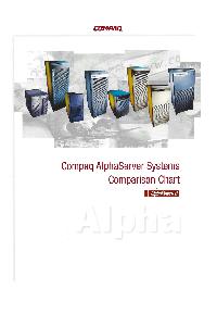 Compaq - Compaq AlphaServer Systems Comparison Chart