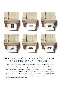 Compaq - Any printer can produce documents. Ours produced a consensus.