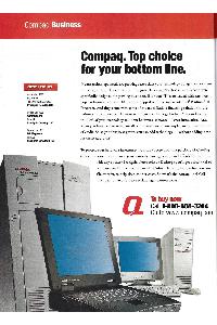 Compaq - Compaq Business Top Choice For Your Bottom Line