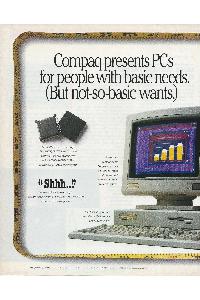 Compaq - Compaq presents PCs for people with basic needs