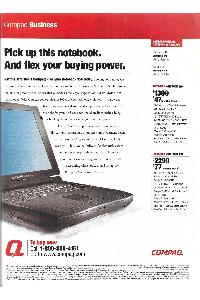 Compaq - Pick up this notebook. And flex your buying power.