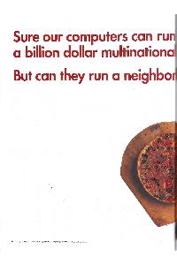 Compaq - Sure, our computers can run a billion dollar multinational corporation. But can they run a neighbourhood pizzeria?