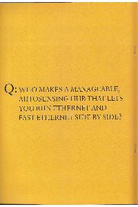 Compaq - Q: who makes a manageable, autosensing hub ...