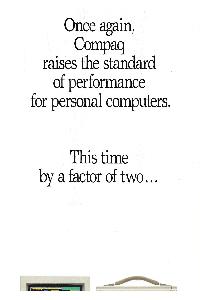 Compaq - Once again Compaq raises the standard of performance for personal computer